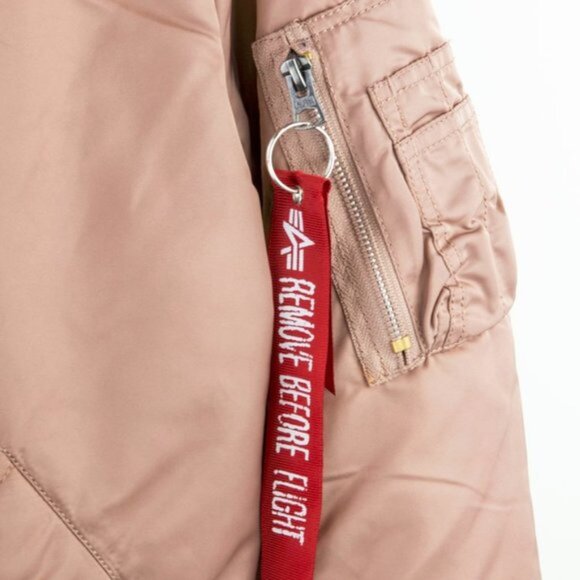 Alpha Industries Mauve Reversible MA-1 Bomber Flight Jacket - Picture 5 of 6